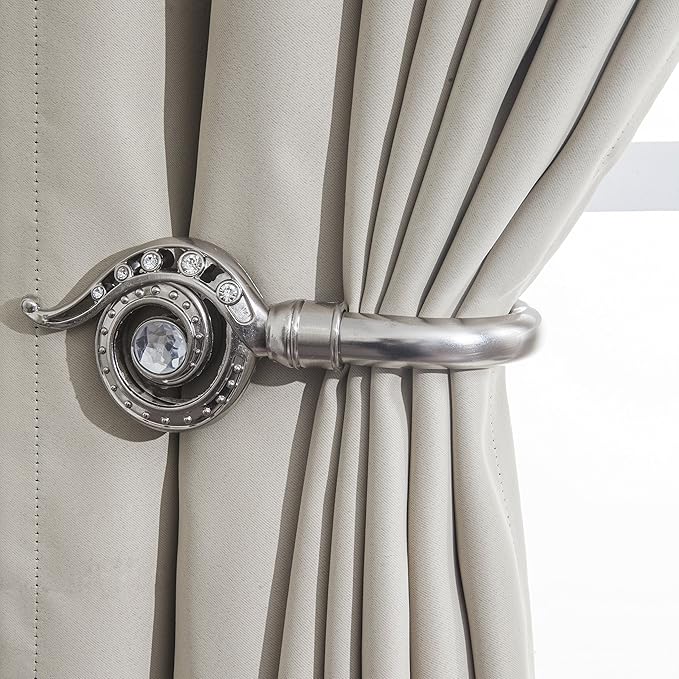Home Harmony Decorative Curtain Holdbacks Wall Mounted Curtain Tie
