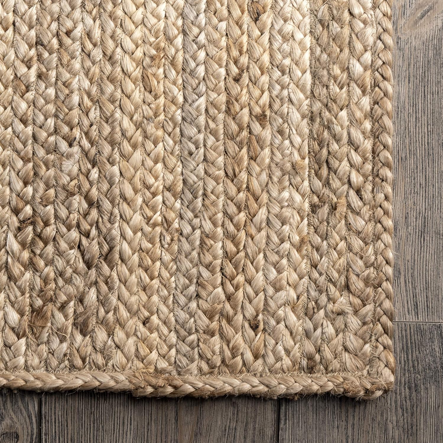 nuLOOM Rigo Hand Woven Farmhouse Jute Runner Rug, 2' 6" x 6', Natural: Furniture & Decor
