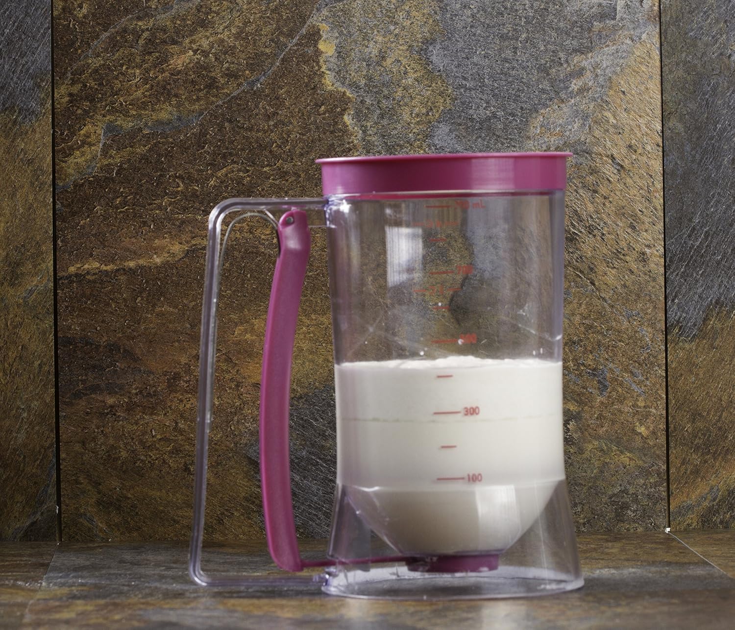 EZ Pancake Batter Dispenser 4 Cup Waffle Muffin Cupcake Batter