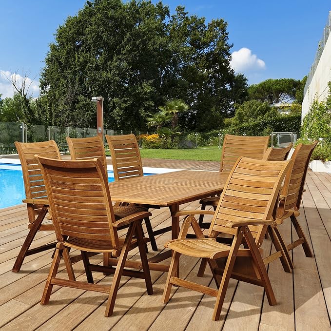 Patio Furniture Accessories Ia Teak Dublin 2 Piece Teak Folding