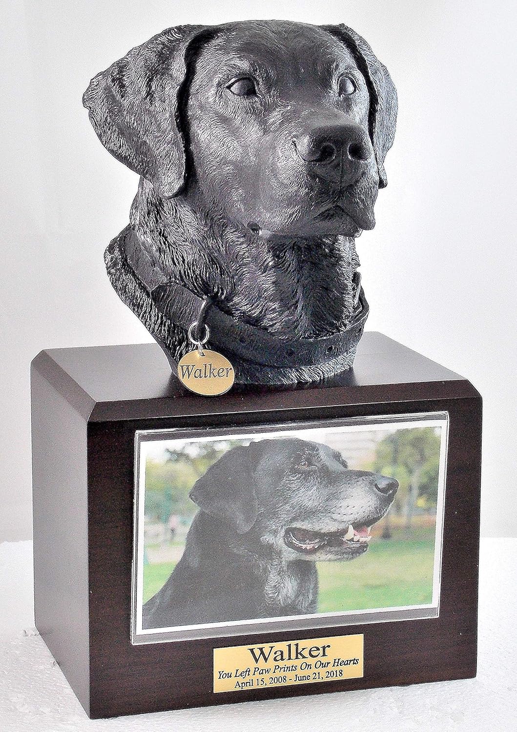 black lab urn