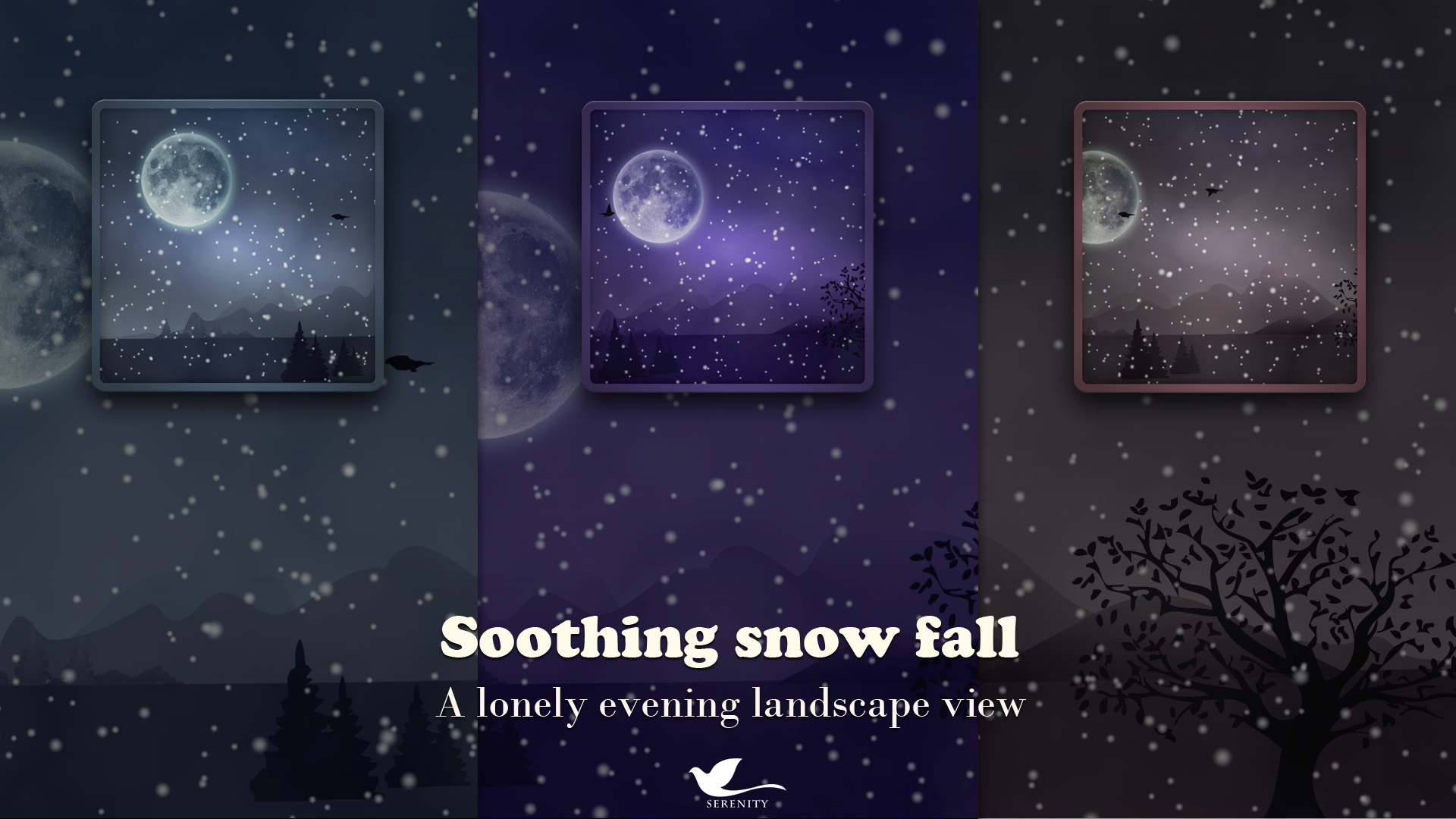 Soothing Snow Fall - A Lonely Evening Landscape View - Thumbnail 3