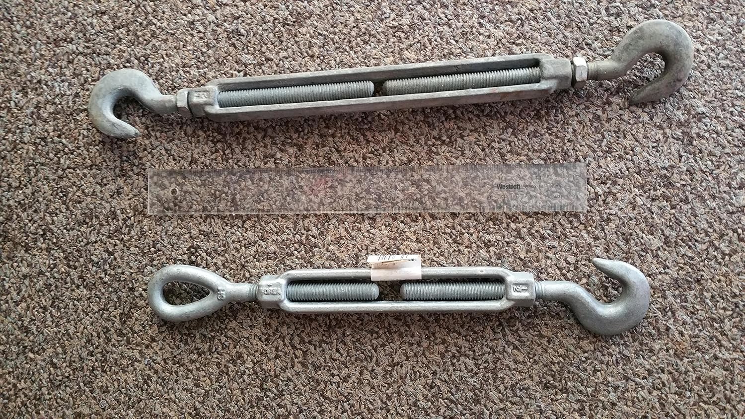 Murphy 1/2" x 12" Galvanized Hook & Hook Turnbuckle Pulling And