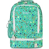 Bentgo Kids 2-in-1 Backpack & Insulated Lunch Bag - Durable 16” Backpack & Lunch Container in Unique Prints for School & Travel - Water Resistant, Padded & Large Compartments (Bug Buddies)