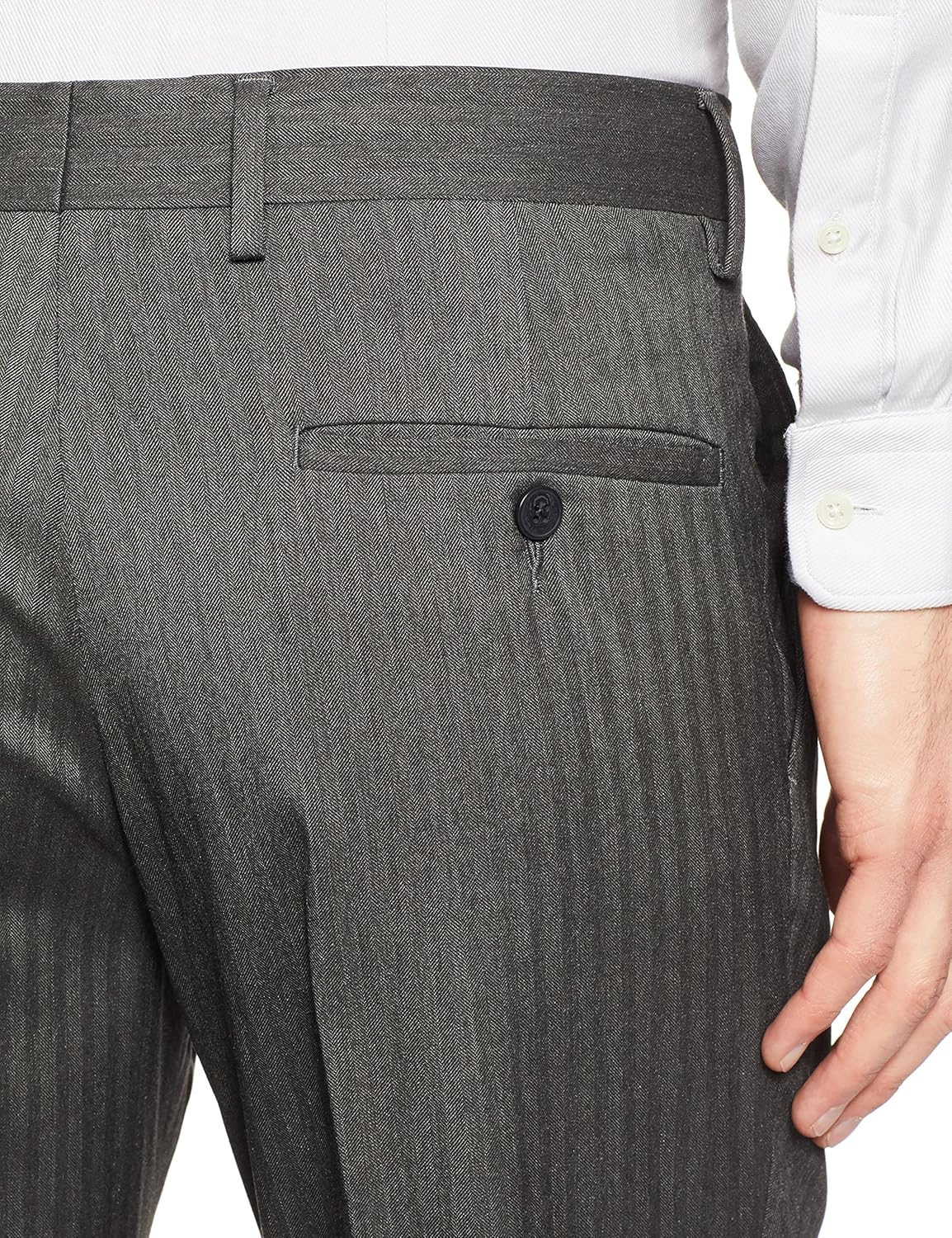 van heusen men's slim fit formal trousers