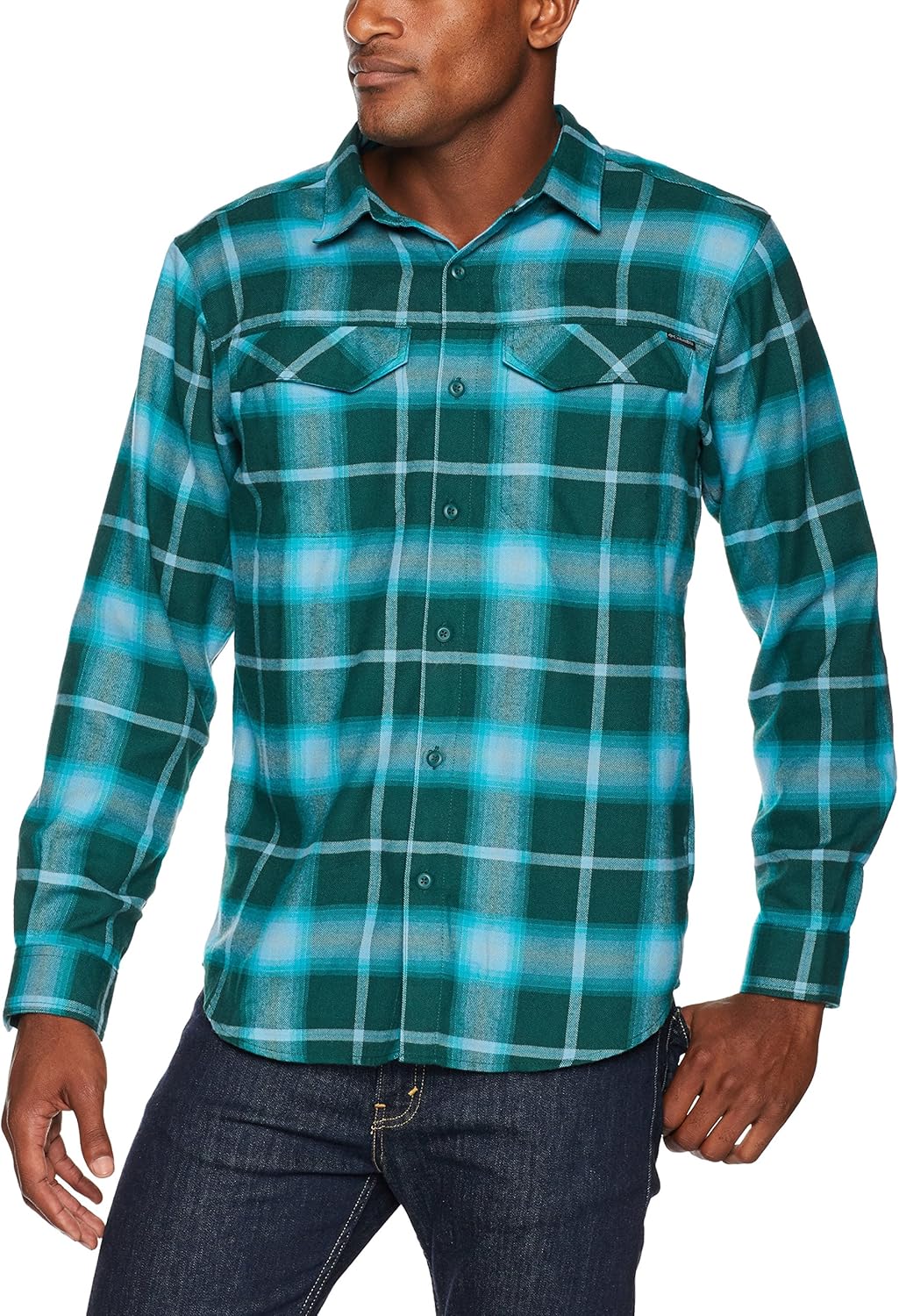 Columbia Men's Silver Ridge Flannel Long Sleeve Shirt, Dark Ivy Plaid, X-Large: Amazon.ca 