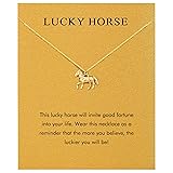 Baydurcan Horse Necklace Lucky Charm Necklace Horse