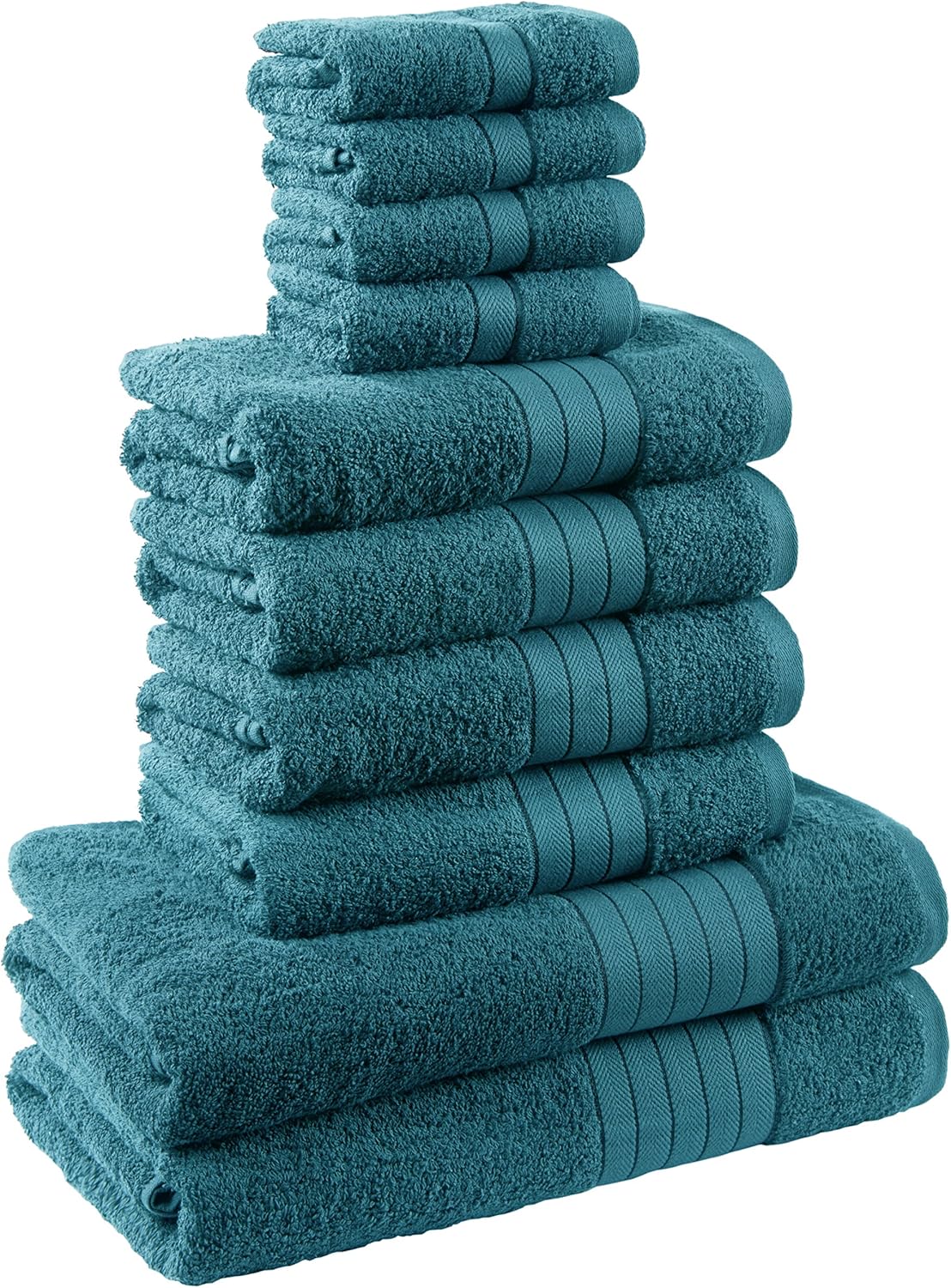 Dreamscene Luxury Towel Soft Bale Gift Set, Cotton, Teal, 10 Pieces, 25
