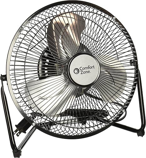 Comfort Zone Portable Floor Table Office Fan 9 Inch High