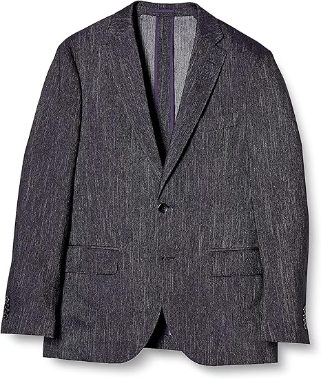 Amazon Co Jp タカキュー セットアップ ジャケット トラベスト Trabest デニムルック ネイビー ウォッシャブル ストレッチ 軽量 スリムフィット 2ボタン シングル セッアップスーツ メンズ ホビー