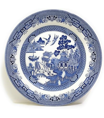 Amazon.com | Cuthbertson Blue Willow Salad Plate, 8 1/4