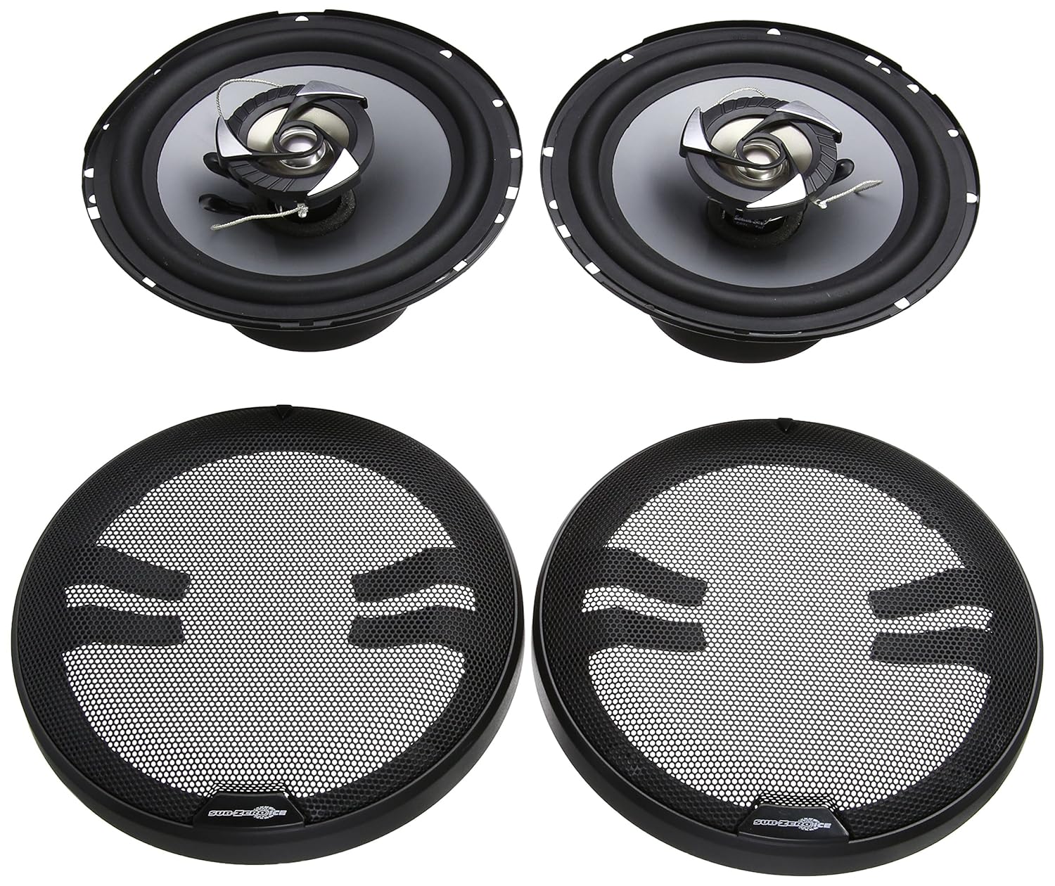 SubZero Ice SS3327 Speakers, 6.5inch Coaxial 220W Black/grey