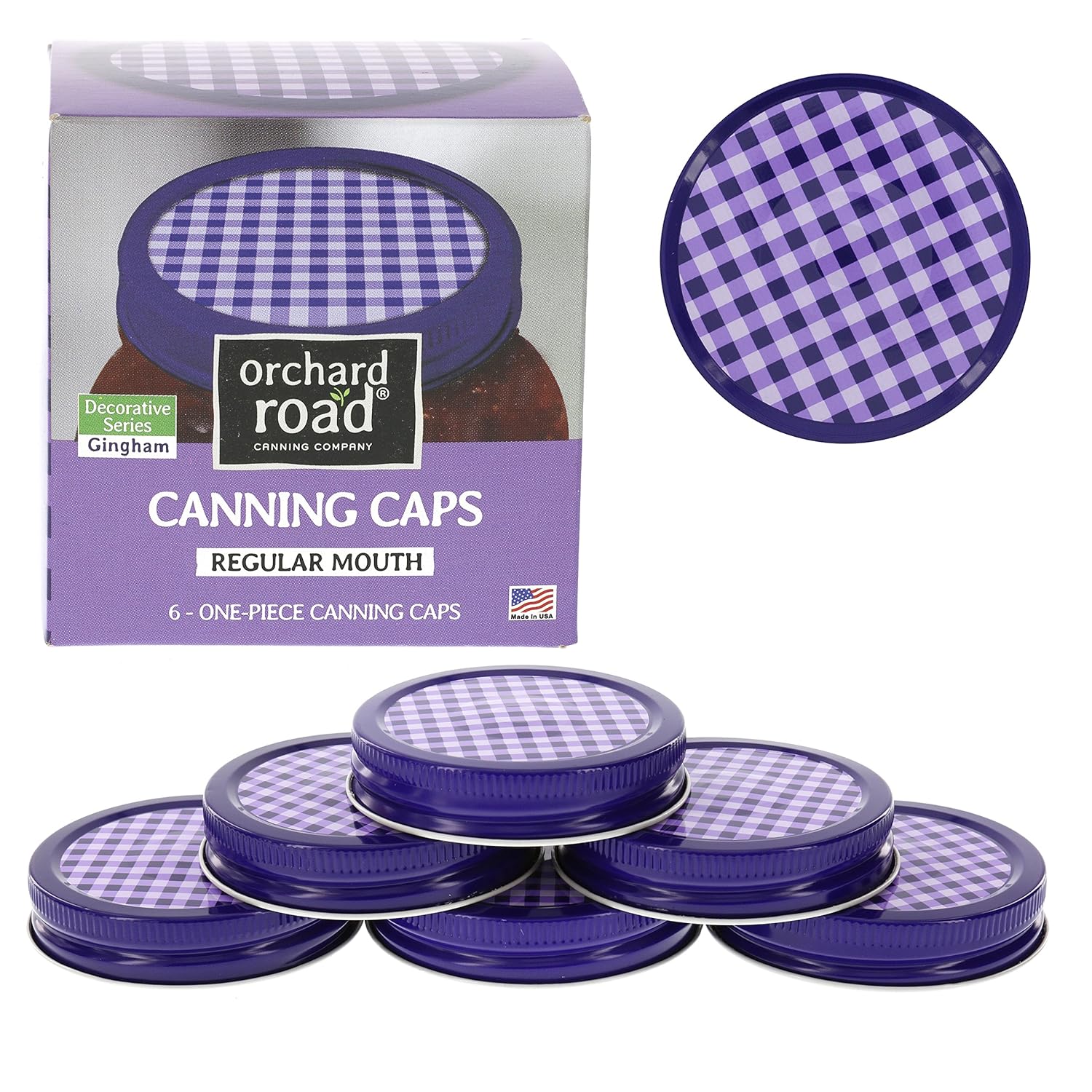 Mason Jar Lids Decorative Canning Caps Fit Regular Mouth Mason Jars