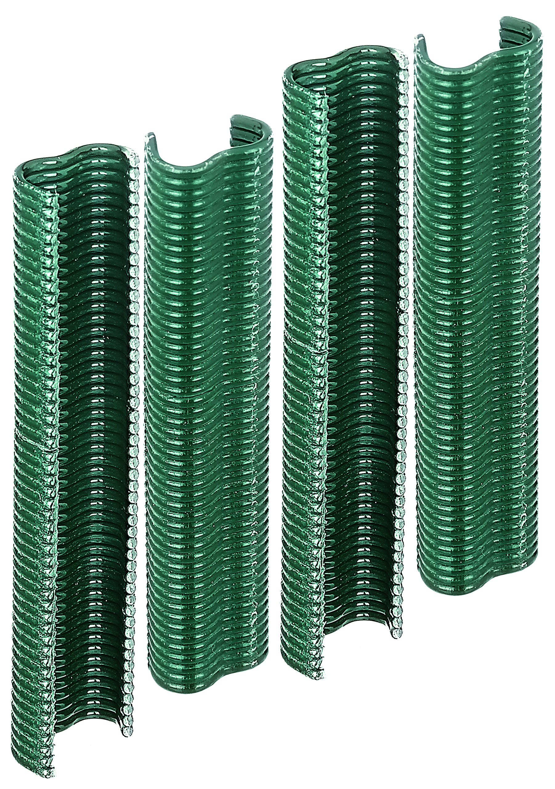 Alberts 530969 Wire Clips Zinc Phosphated Green Plastic Coated Width 22 mm Set of 200