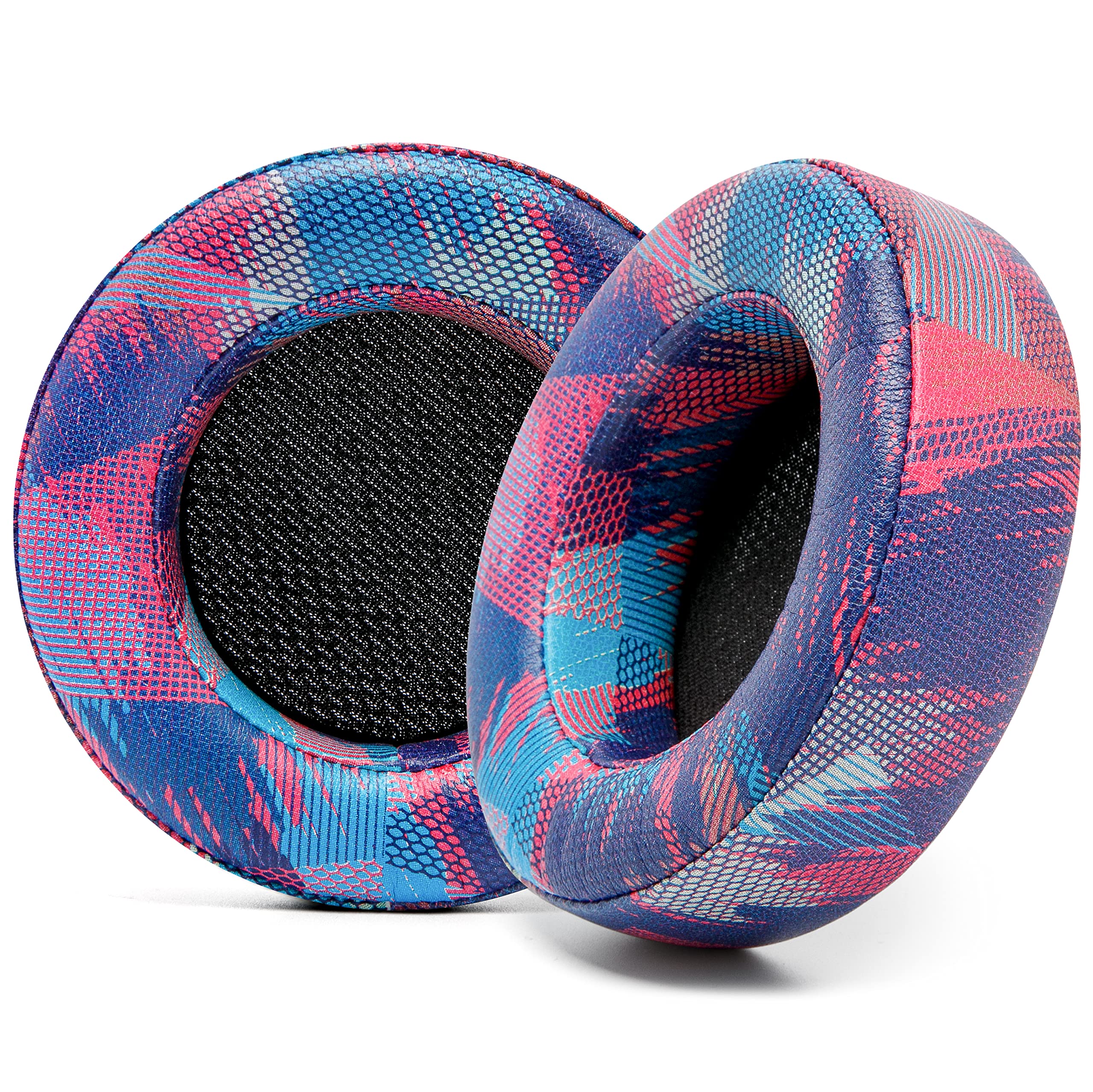 WC Upgraded Replacement Earpads for Corsair Virtuoso Gaming Headset Made by Wicked Cushions | Improved Durability, Thickness, Softer Leather, and Sound Isolation | Speed Racer