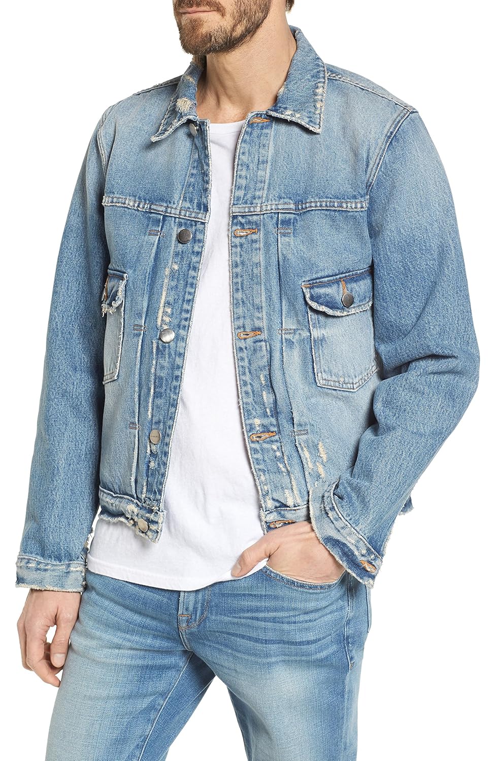 絶対一番安い フレーム メンズ ジャケットブルゾン Frame L Homme Denim Jacket 並行輸入品 B079tmj6zw X Large Hightimes Com