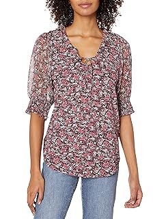 lucky brand julie pintuck top