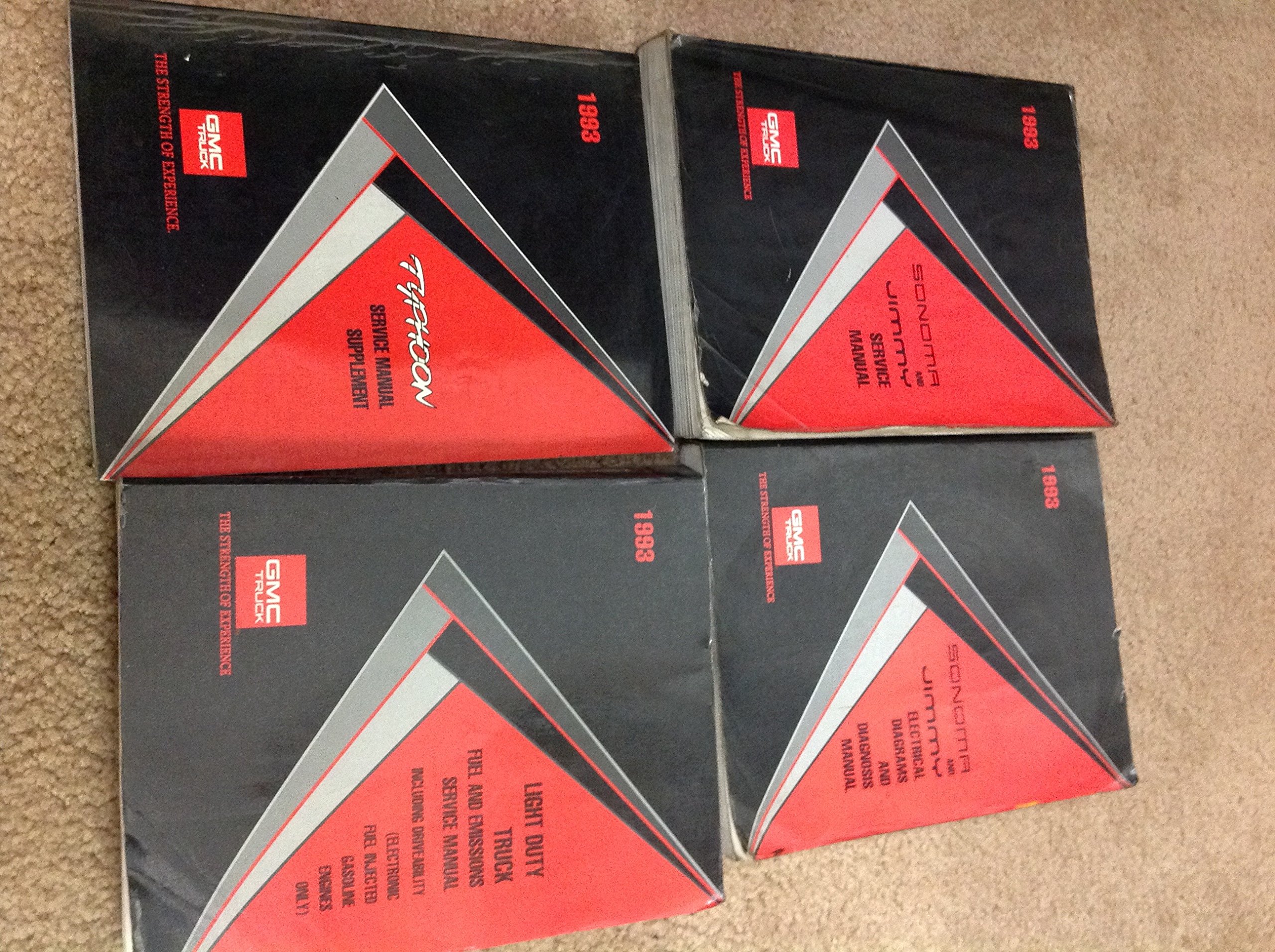 1993 gmc typhoon truck service shop workshop repair manual set gm rh amazon  com Buick Grand National Buick Grand National