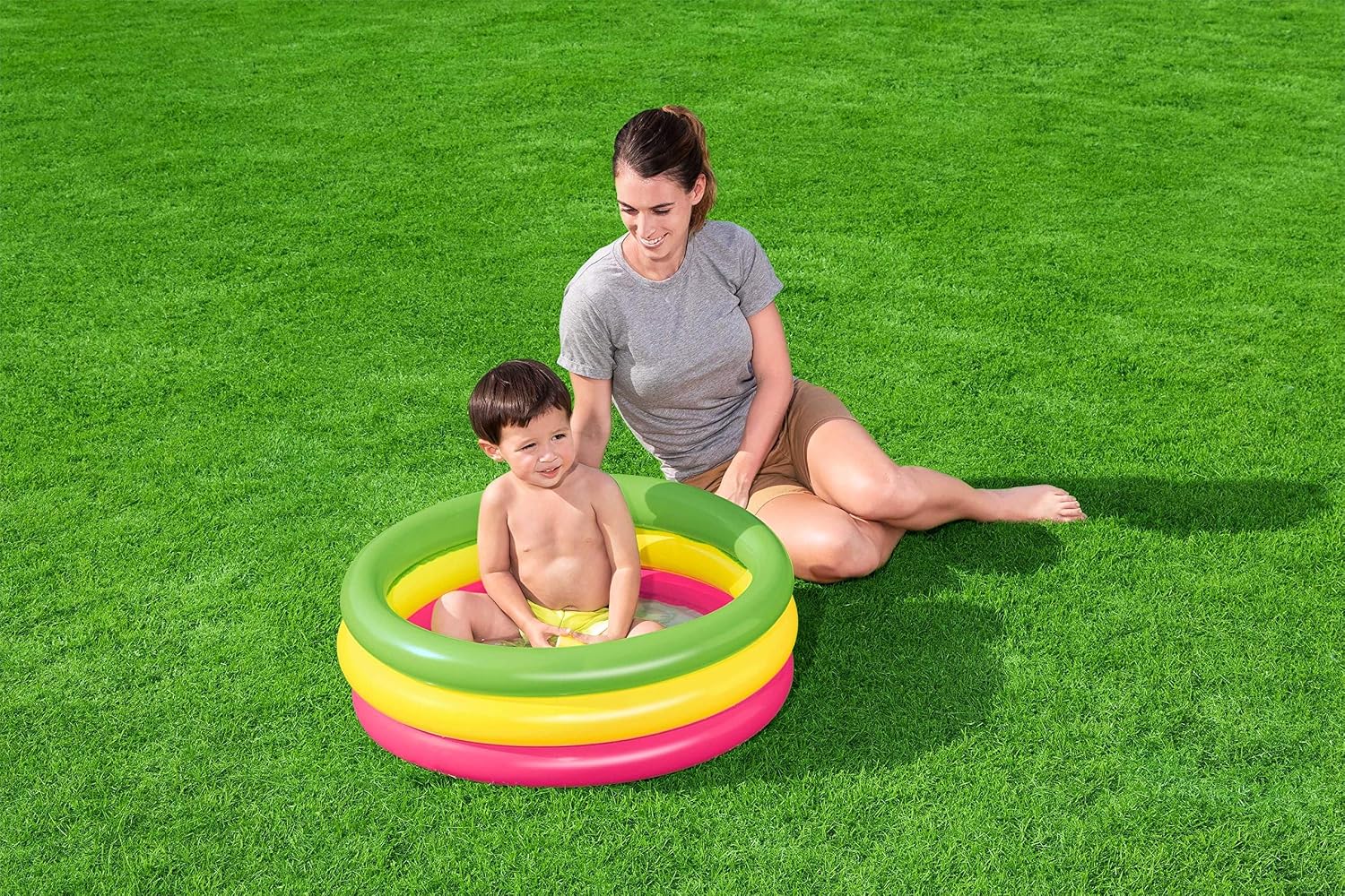 Bestway 3 ring summer set pool diameter 70cm x H24cm/diameter 27.5" x H9.5", Multicolor, 70 x 70 x 24 cm - Image 3