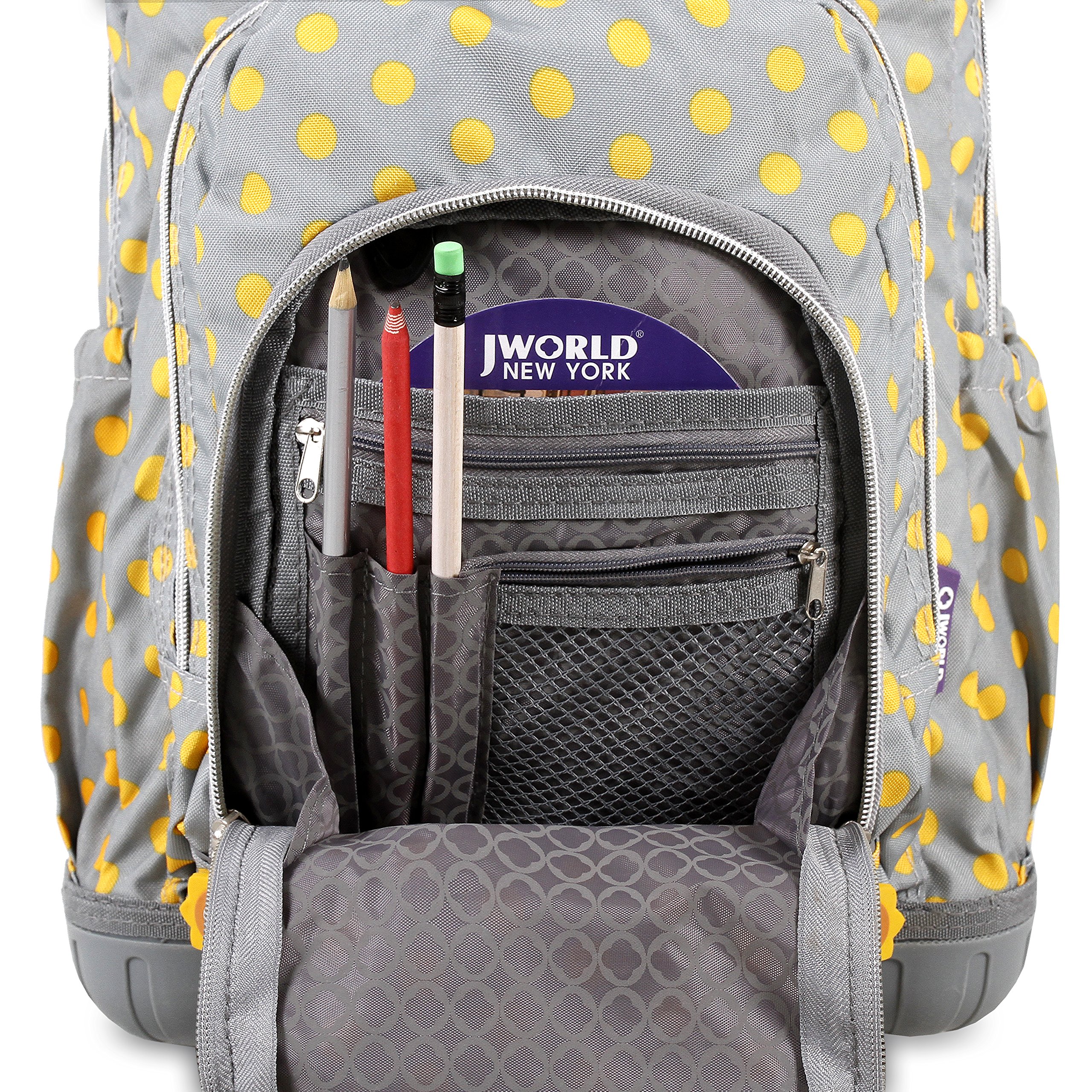 Kids Rolling Backpack Lunch Bag Girls School Backpack Bookbag Candy Buttons Grey 837309300032 eBay