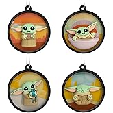 Hallmark Star Wars: The Mandalorian Grogu Scenes Mini Christmas Ornaments, Shatterproof, Set of 4