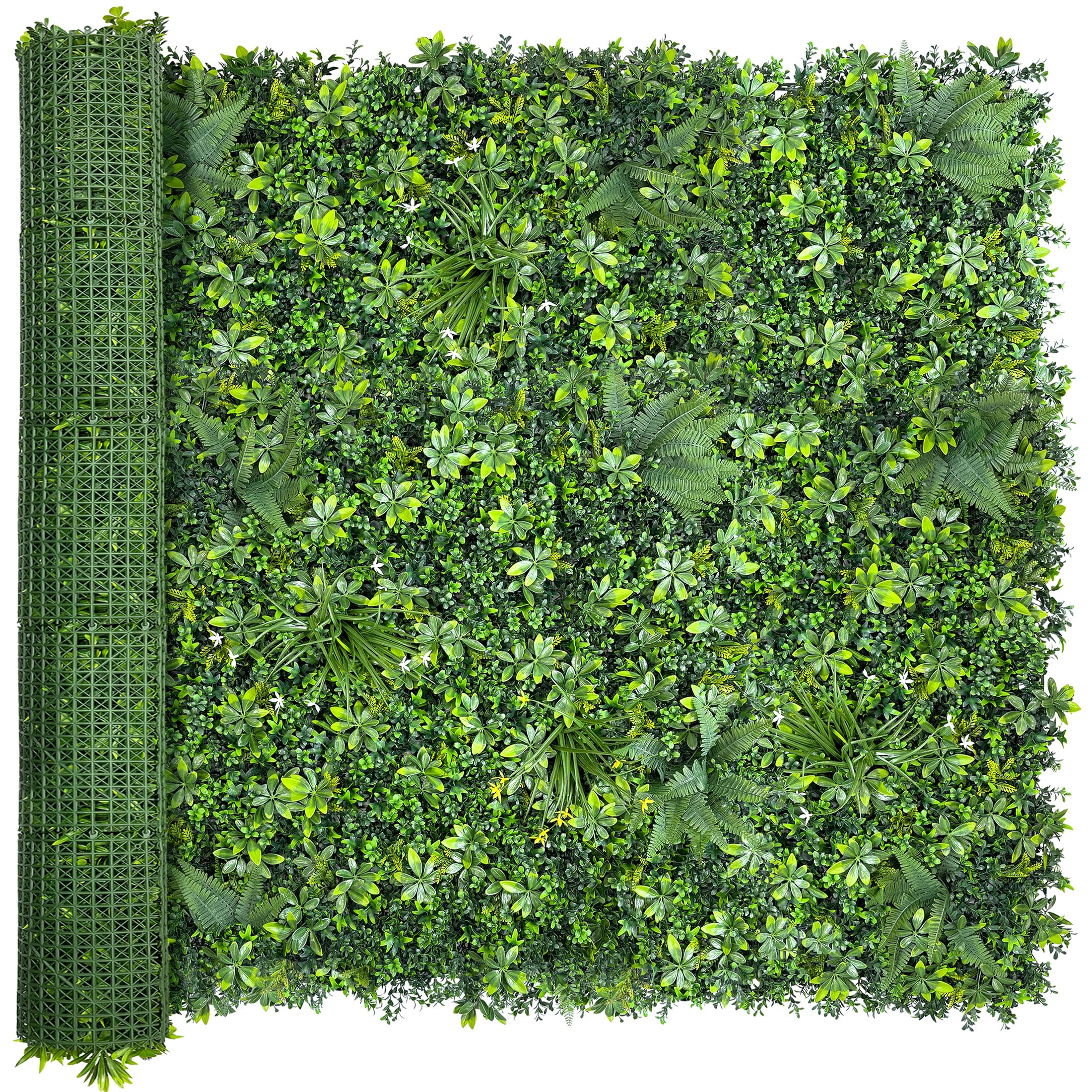Photo 1 of ODTORY Artificial Green Wall Roll: 6FTx12FT UV-Anti Faux Ivy Greennery Boxwood Privacy Backdrop Fence Screen Panels for Party Garden Decor,Indoor Outdoor Patio Balcony