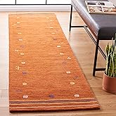 SAFAVIEH Himalaya Collection Runner Rug - 2'3" x 12', Rust, Handmade Boho Tribal Wool, Ideal for High Traffic Areas in Living