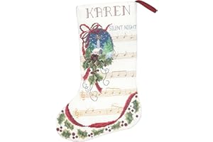 JANLYNN Silent Night Counted Cross Stitch Stocking Kit