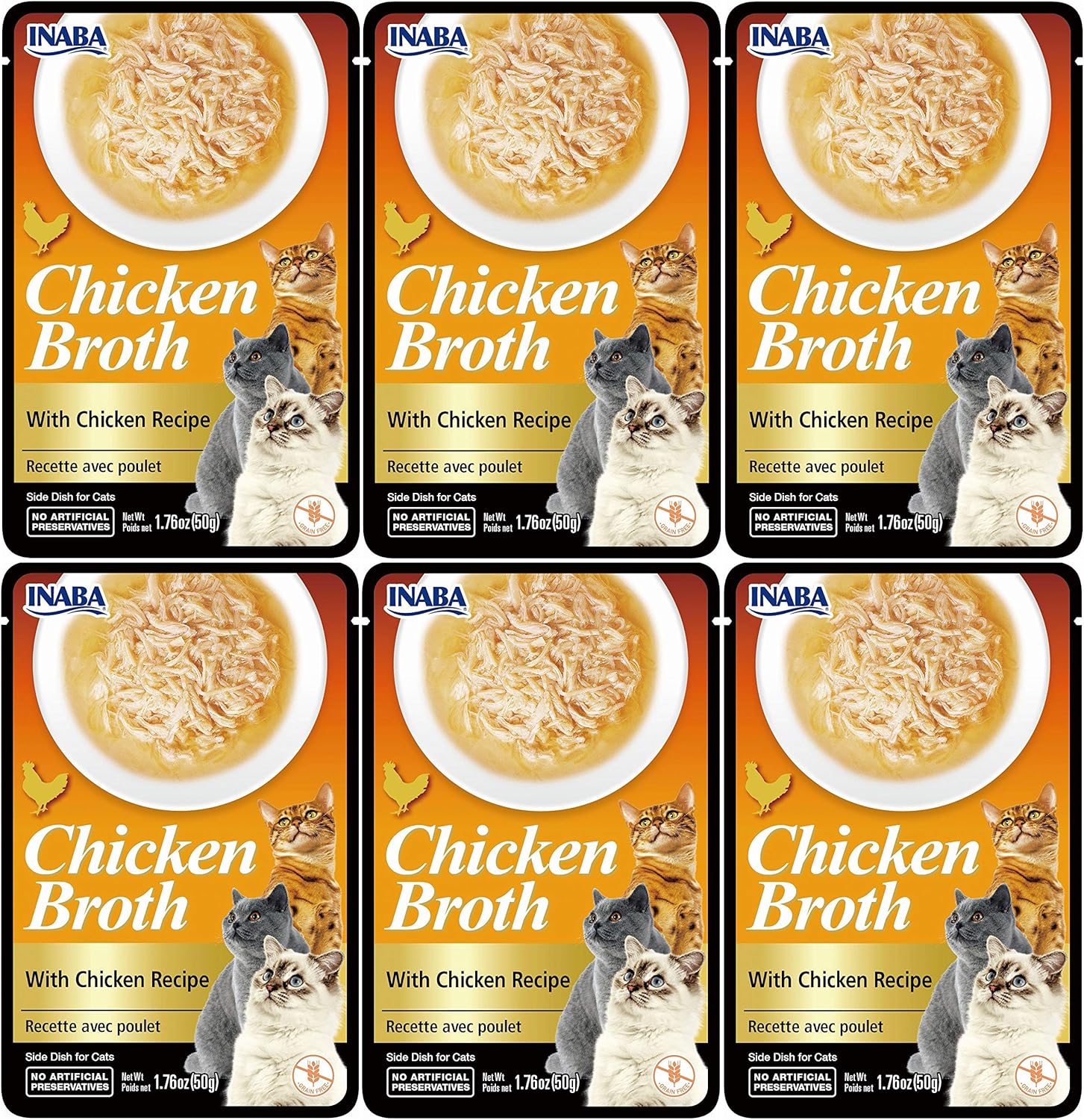 INABA Chicken Broth Shredded Chicken Flakes in Tasty Chicken Gravy Side Dish