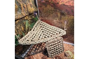 ExoRepti Bearded Dragon Hammock Lizard Tank Accessories Reptile Lounger Amphibian Habitat Décor for Chameleon, Geckos, Snakes, Hermit Crab, Lguana Reptiles, Tortoises