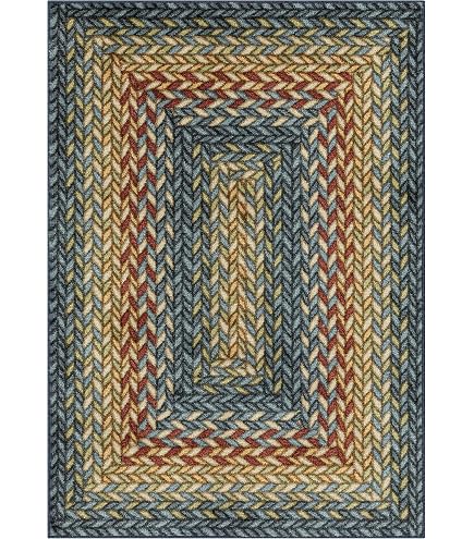 thumbnail image 2 of Ashwood Braided Area Rug By IHF – Oval & Rectangle Sizes – Brown/Gray – Reversible Jute 2 of 5