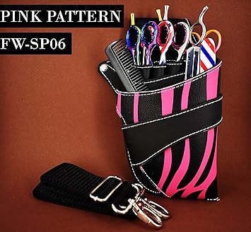 Hochwertiger Scherenholster für Barbiere und Friseure, Scherentasche mit Hüft- bzw. Schultergürtel