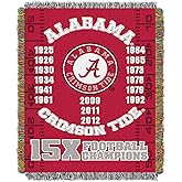 Officially Licensed NCAA "Commemorative" Woven Tapestry Throw Blanket, 48" x 60", Multi Color