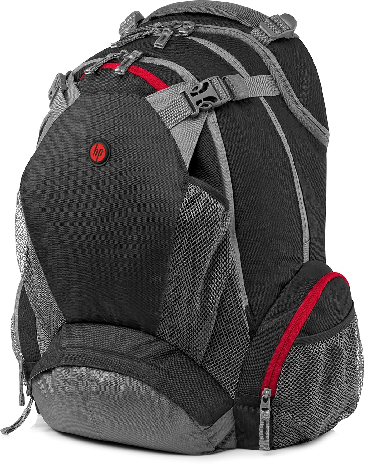 HP Zaino per Notebook Fino a 17.3", Grigio con Finiture Rosse Amazon