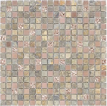 Kombimosaik Fliesen Kupfer Wand Boden Dusche Wc Kuche 10 Matten Art Es 66285 F Amazon De Baumarkt