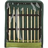 Knitter's Pride KP900586 Bamboo Interchangeable Tunisian Crochet Hook Set , Green
