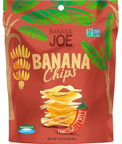 BANANA JOE THAI SWEET CHILI BANANA CHIPS, 1.65 OZ