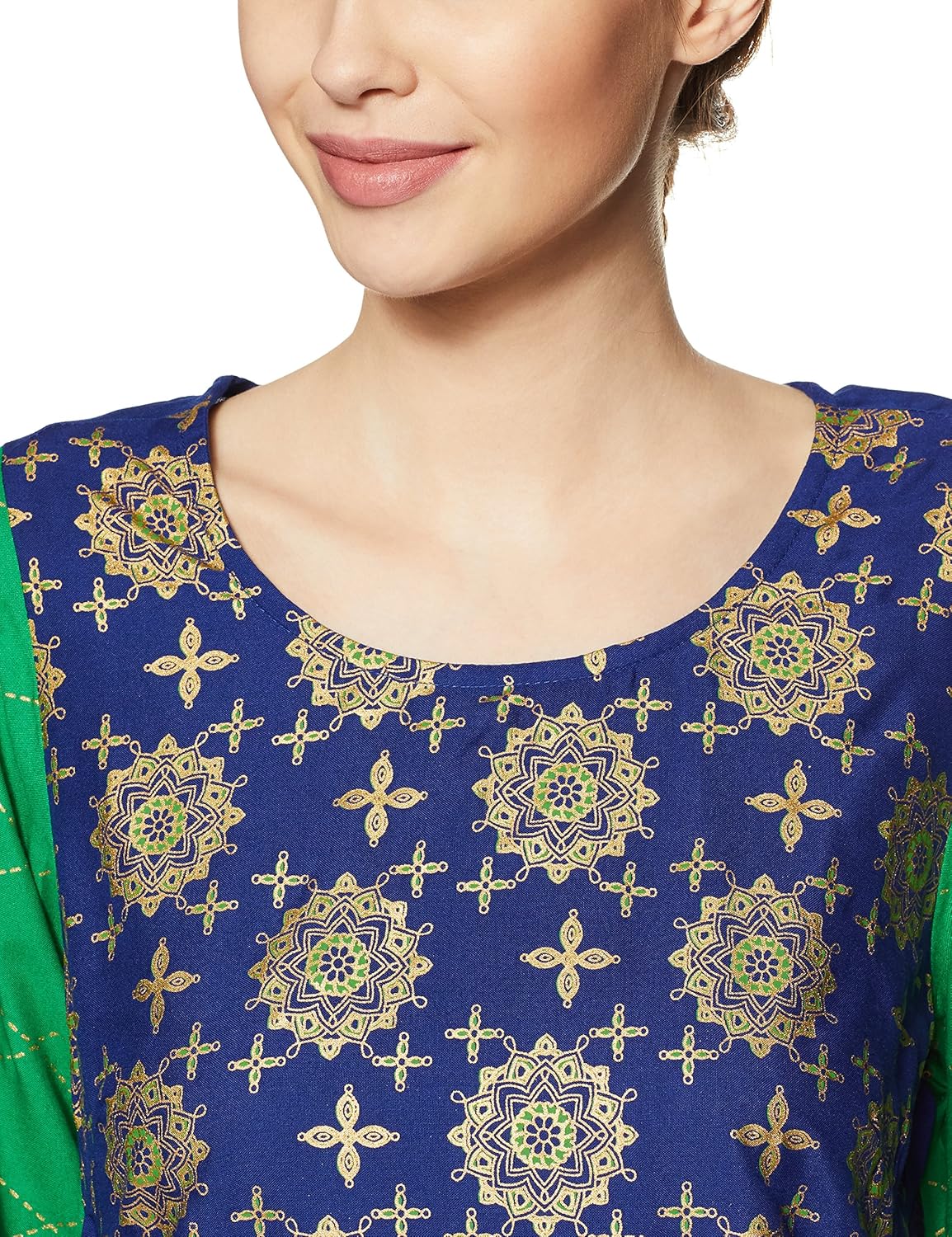 rangmanch by pantaloons women's rayon straight kurta