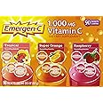 Emergen-C 1,000 mg Vitamin C Dietary Supplement Drink Mix, Super Orange/Raspberry/Tropical, 90 Packets, Net Wt. 28.5 oz.