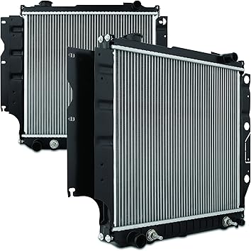 Amazon Com Mishimoto R1015 Plastic End Tank Radiator Compatible With Jeep Wrangler Yj L4 L6 1997 2006 Automotive