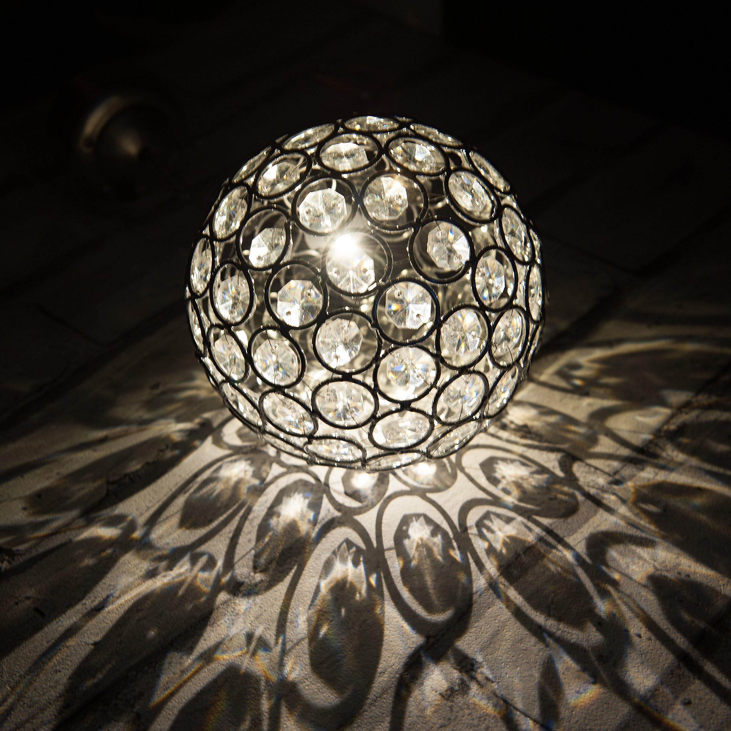 Warm White Solar Powered Crystal Ball Light