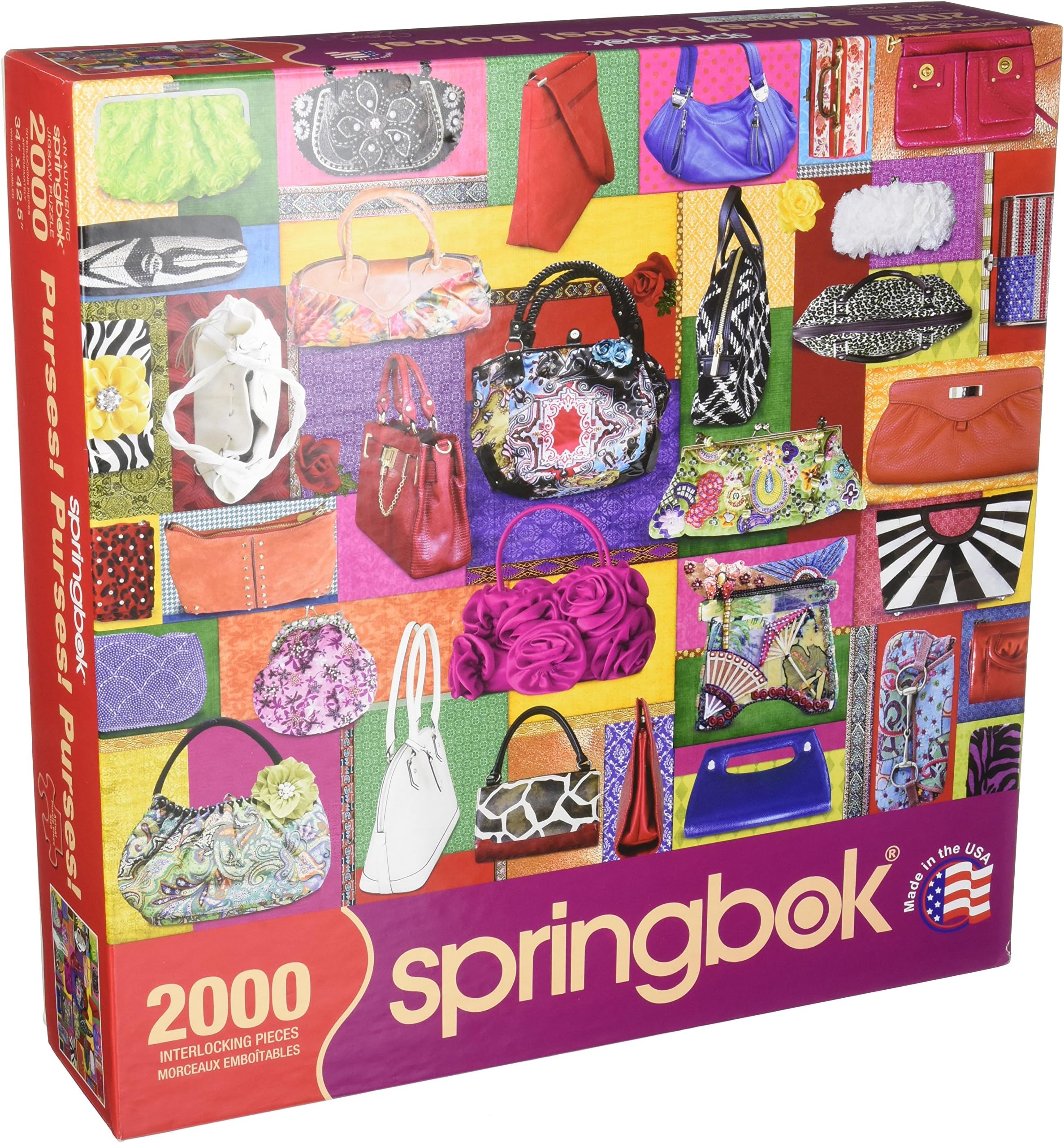 Springbok 2000 Piece Jigsaw Puzzle Purses! Purses! Purses!