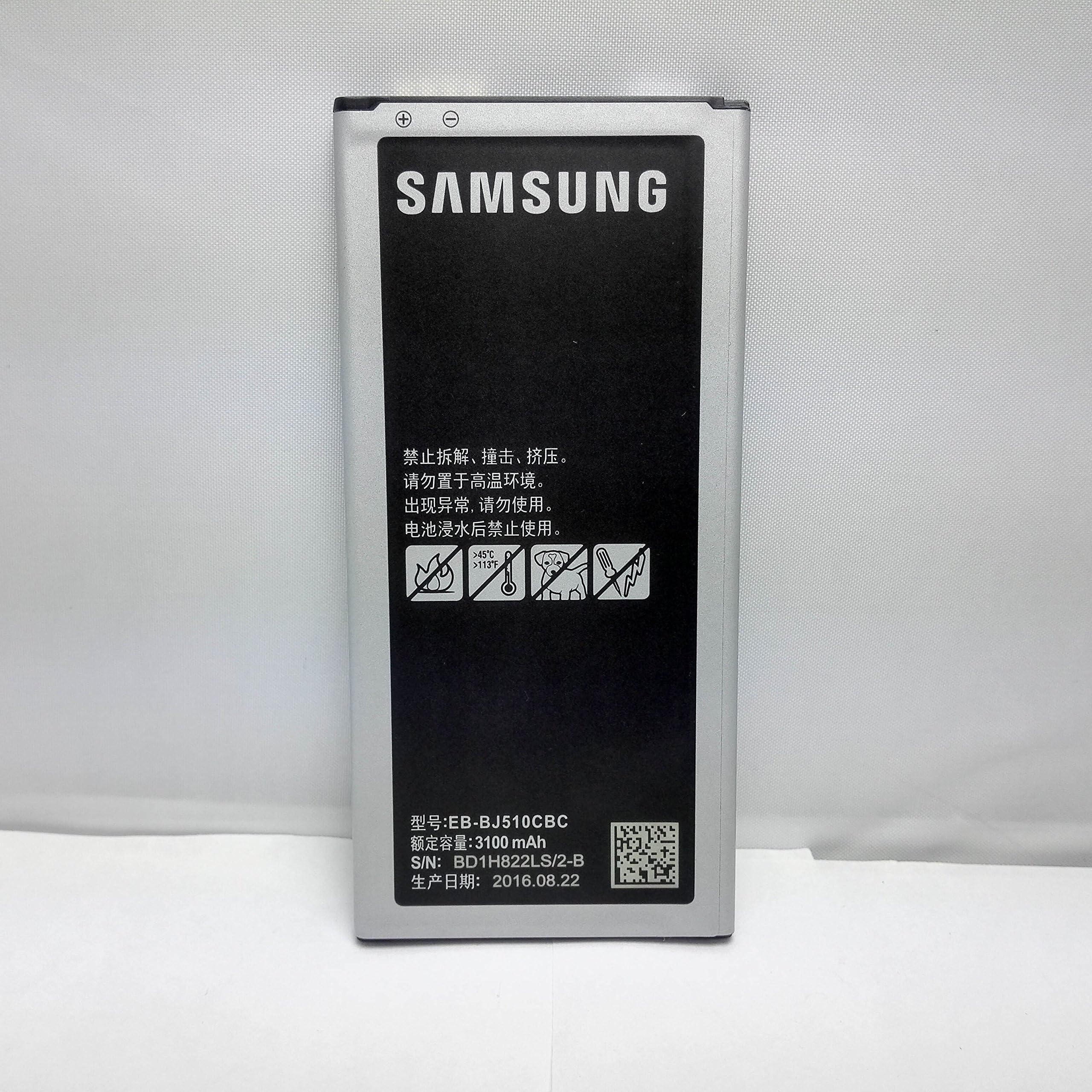 Genuine OEM EB-BJ510CBC | EB-BJ510CBE | EB-BJ510CBK (3100mAH) Battery for Samsung Galaxy J5 J5108 J5109 in a Non-Retail Pack