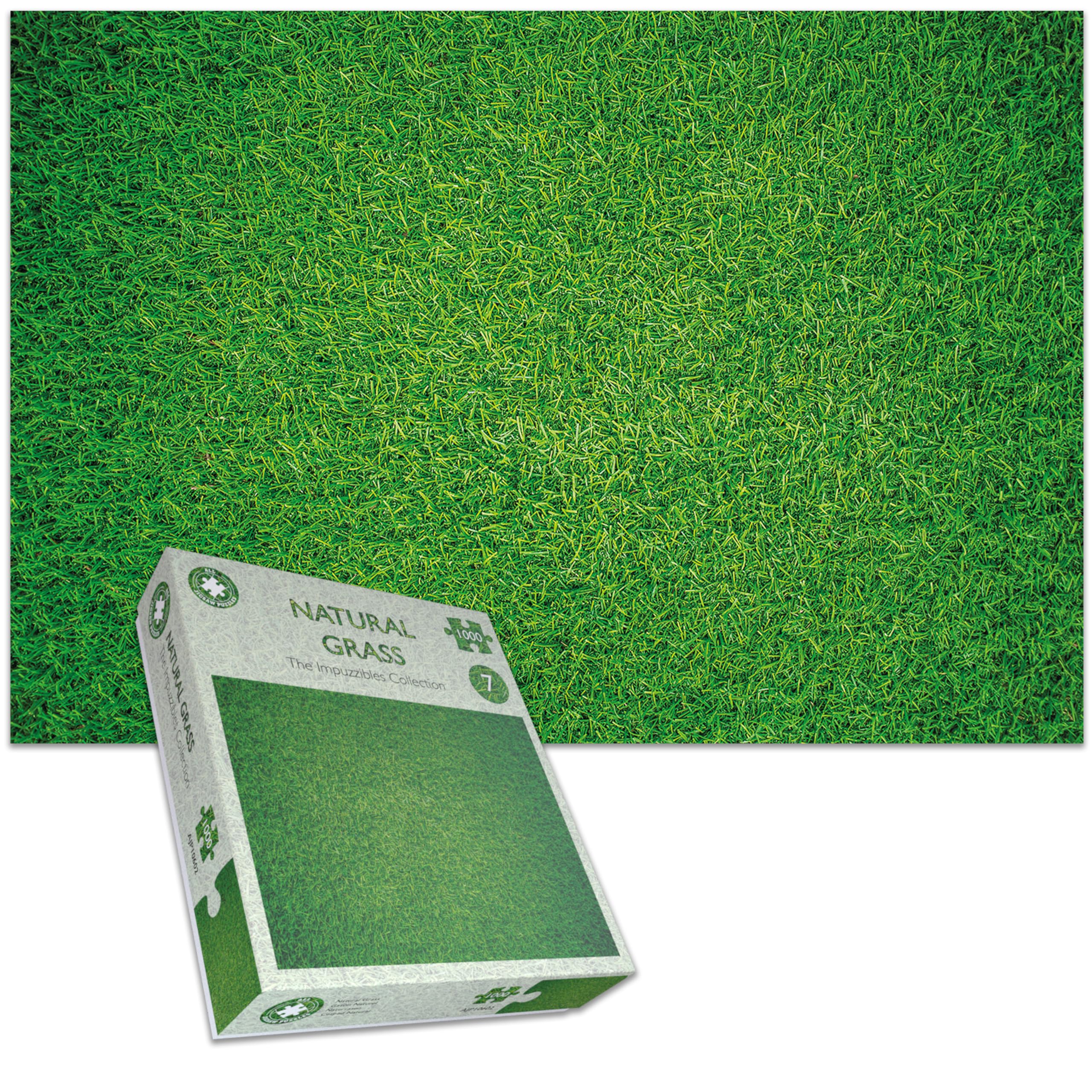 Difficult Jigsaw Puzzles For Adults - Impuzzibles Natural Grass 1000 Piece Jigsaw Puzzle - 66cm X 50cm - Challenging Jigsaw Puzzles, Great Gift For All Ages — image 1