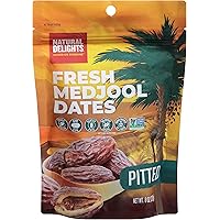 Natural Delights Medjool Dates – Large & Plump Pitted Dates Medjool, Non-GMO Verified, Pesticide Free, Naturally Sweet Fruit 