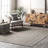 nuLOOM 8x10 Rigo Jute Hand Woven Area