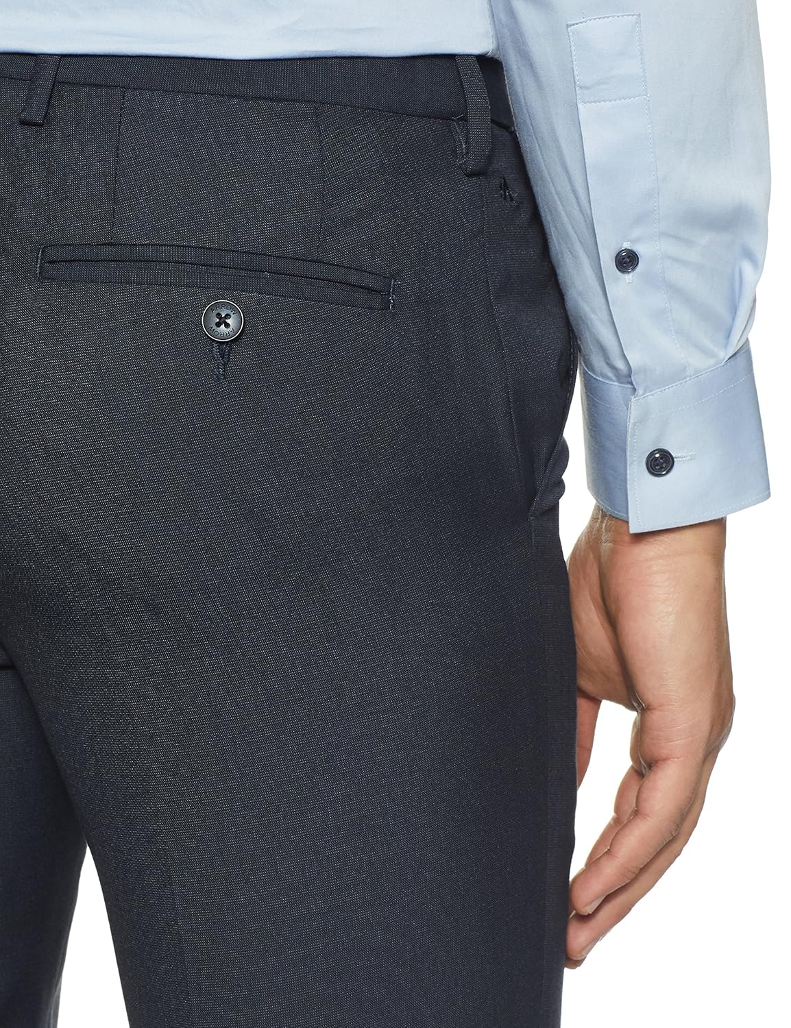 arrow men's pleat-front formal trousers