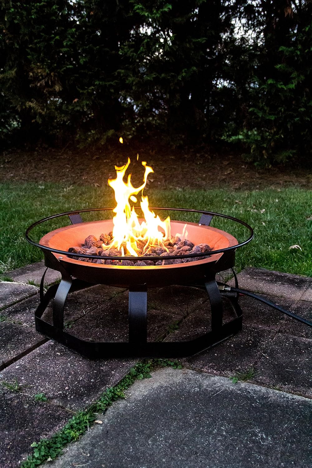 cypress outland firebowl on Camco 51200 29 Inch Portable Deluxe Outdoor Fire Pit 65 000 Btu S Includes 10 Foot Propane Hose Automotive Amazon Com