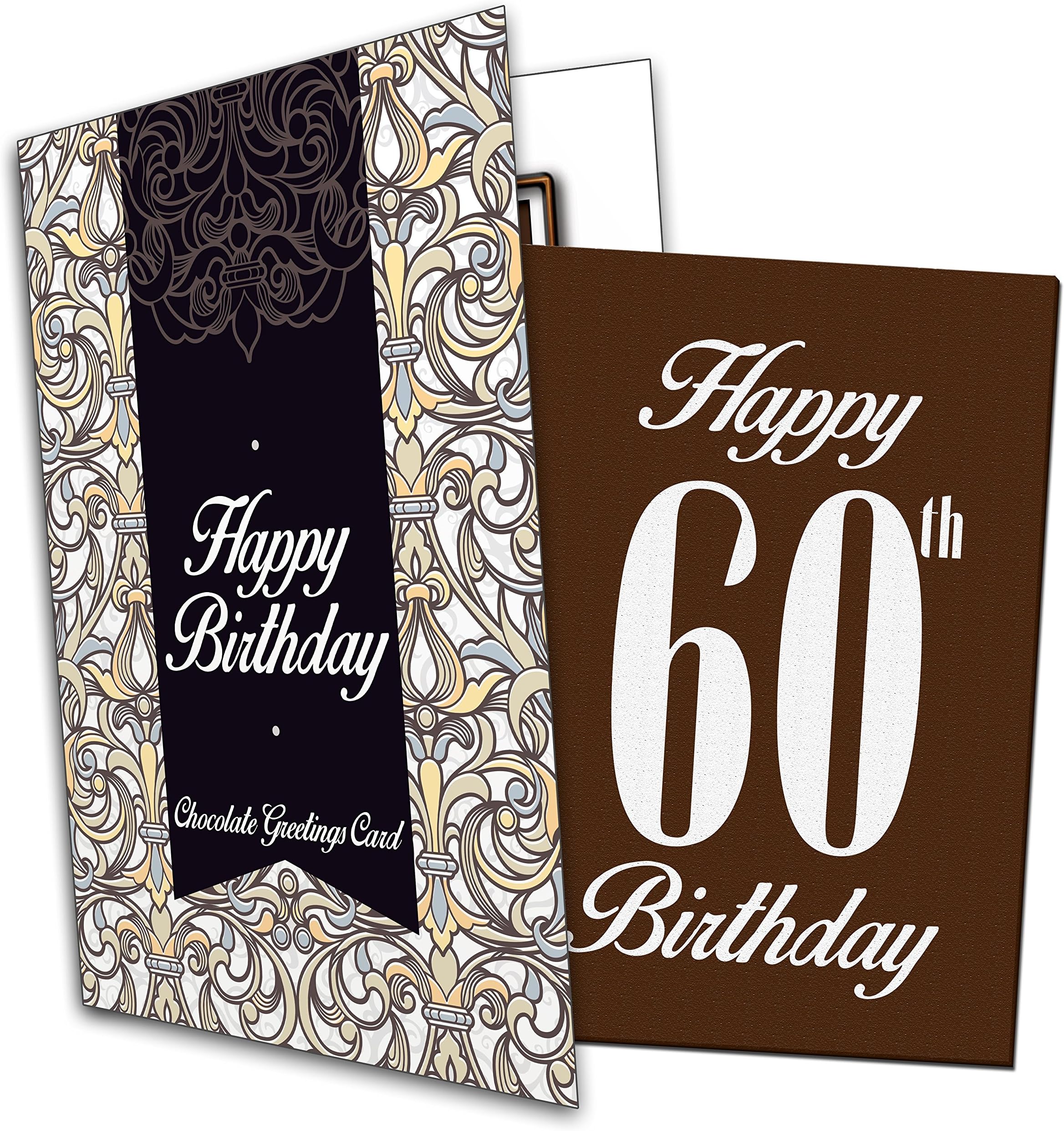 Happy 60th Birthday - Chocolate Greeting Card