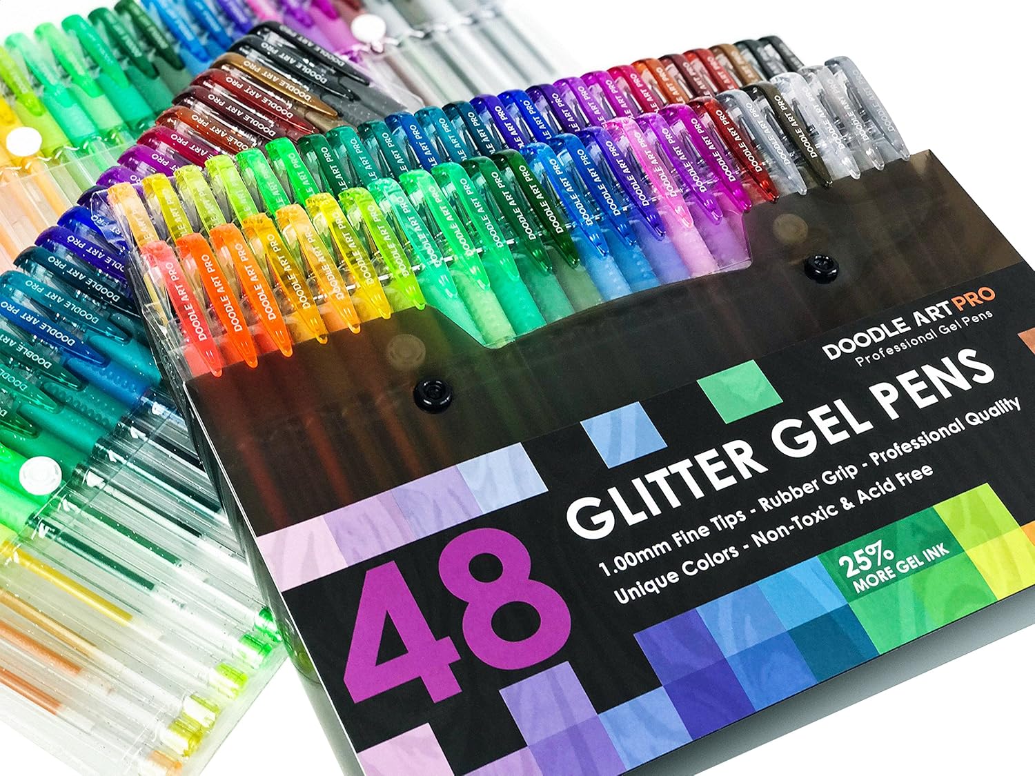 Amazoncom Gel Pens Glitter 48 Coloring Gel Pen Set Unique